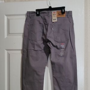 Levi's Men's 511 Slim Fit Chinos in Light Gray